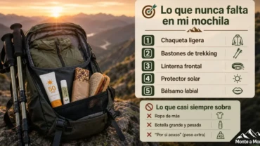Material para subir al Torrecerredo: lo imprescindible, lo recomendable y lo que puedes dejar en casa